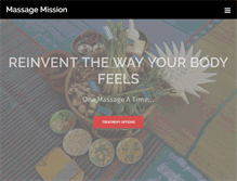 Tablet Screenshot of massagemission.com